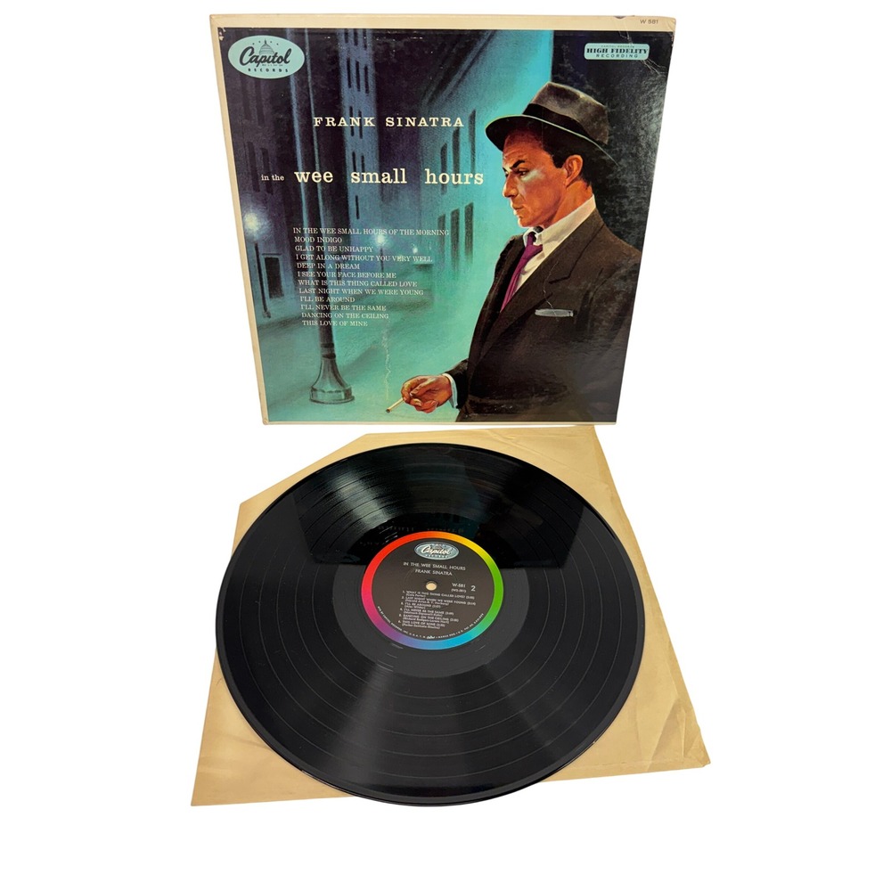 Capitol Frank Sinatra In The Wee Small Hours Vinyl LP W 581 VG Mono 12"